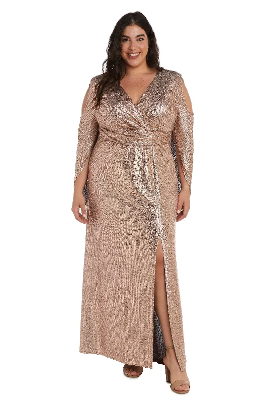 R&M Richards 9741W Long Plus Size Formal Dress