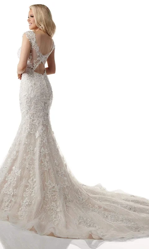 Rachel Allan - M772 Illusion Yoke Embellished Lace Mermaid Bridal Gown