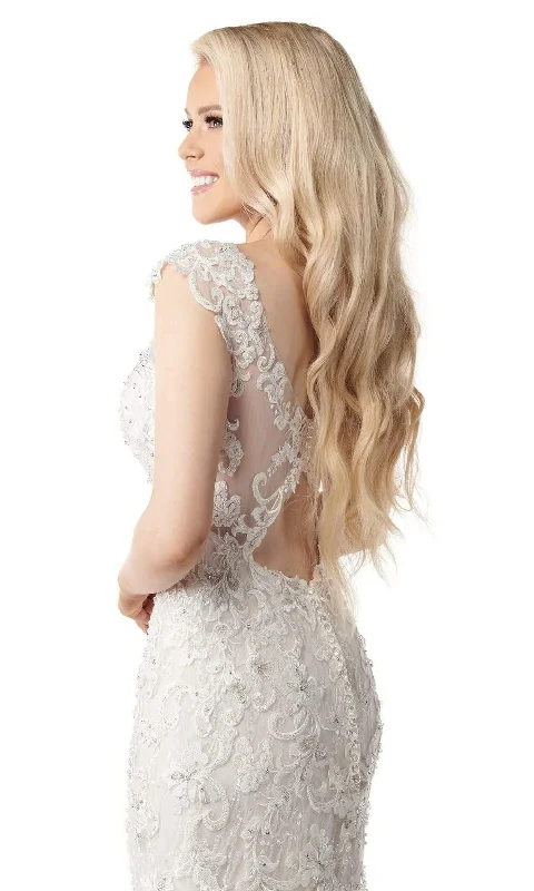 Rachel Allan - M772 Illusion Yoke Embellished Lace Mermaid Bridal Gown