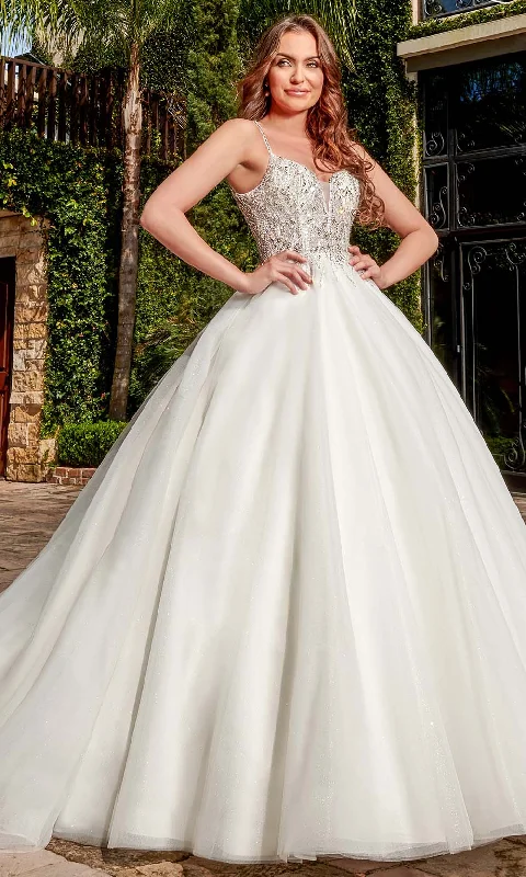 Rachel Allan - M780 Fully Beaded Bodice Tulle Ballgown Wedding Dress