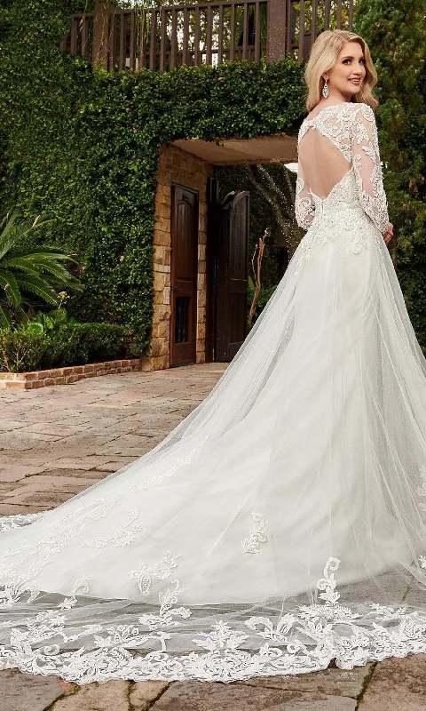 Rachel Allan - M786 Classic Tulle Embroidered Bridal Dress