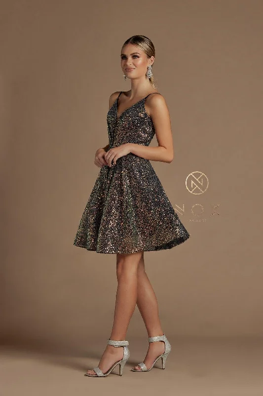 Sequins Cocktail Short Homecoming Dress