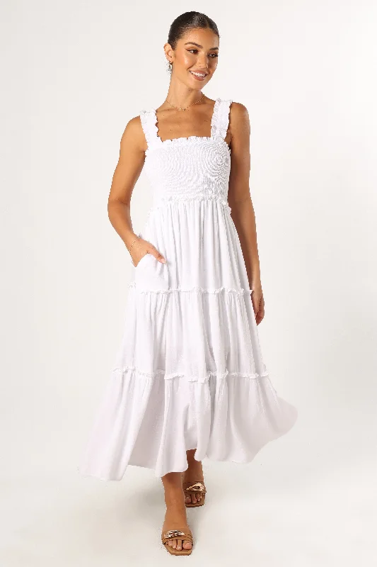 Serafina Maxi Dress - White