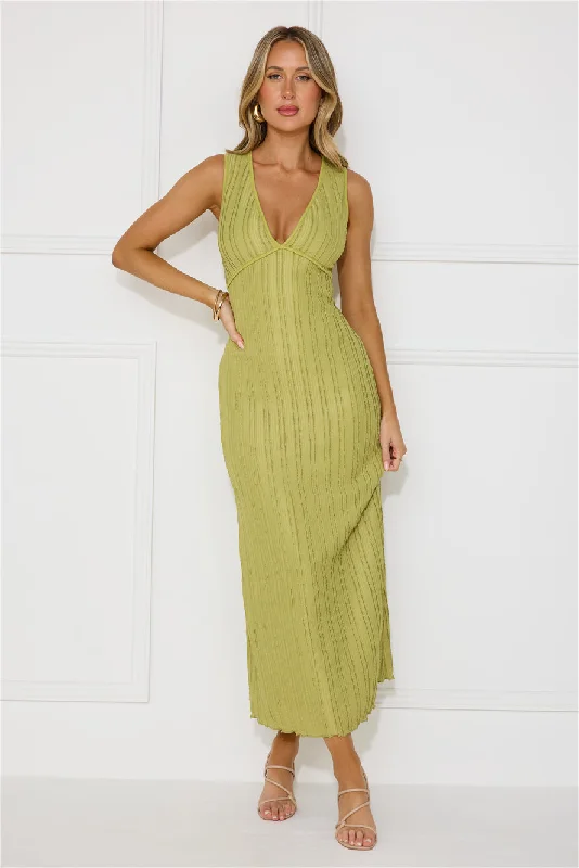 Sparkling Sea Maxi Dress Sage