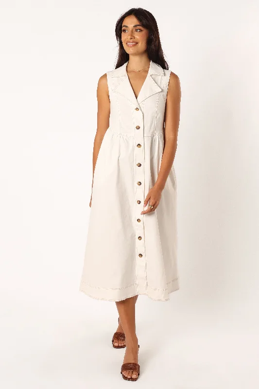 Umeko Midi Dress - White