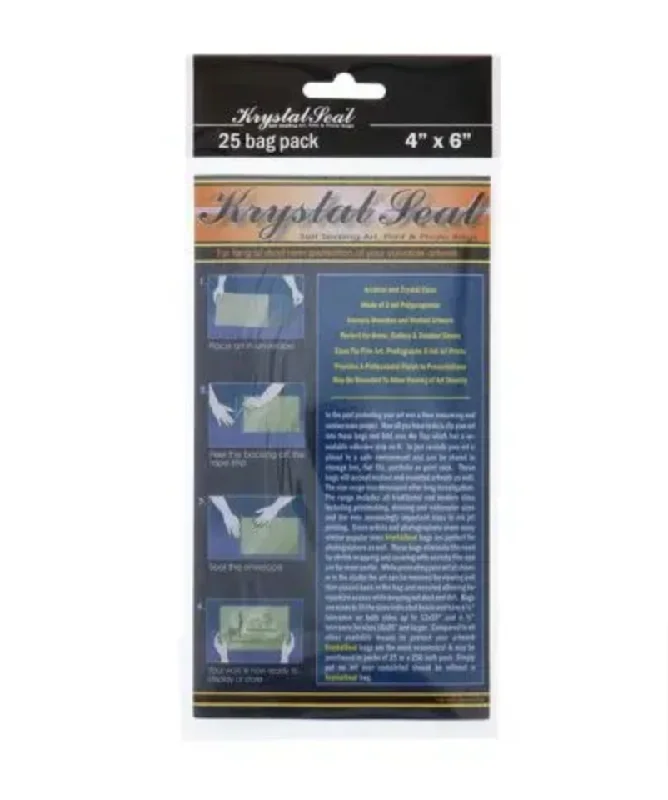 Pressed - flower art supplies for preserving and using flowers​ Art Spectrum Krystal Seal Bag Pack Of 25