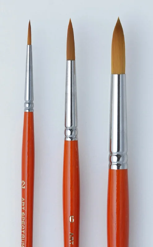 Drawing pencils with different lead hardness for detailed sketches​ Art Spectrum Golden Sable Round Brushes