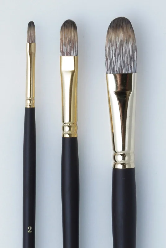 Handicraft supplies for making fabric - covered notebooks​ Art Spectrum Imitation Mongoose Filbert Brushes
