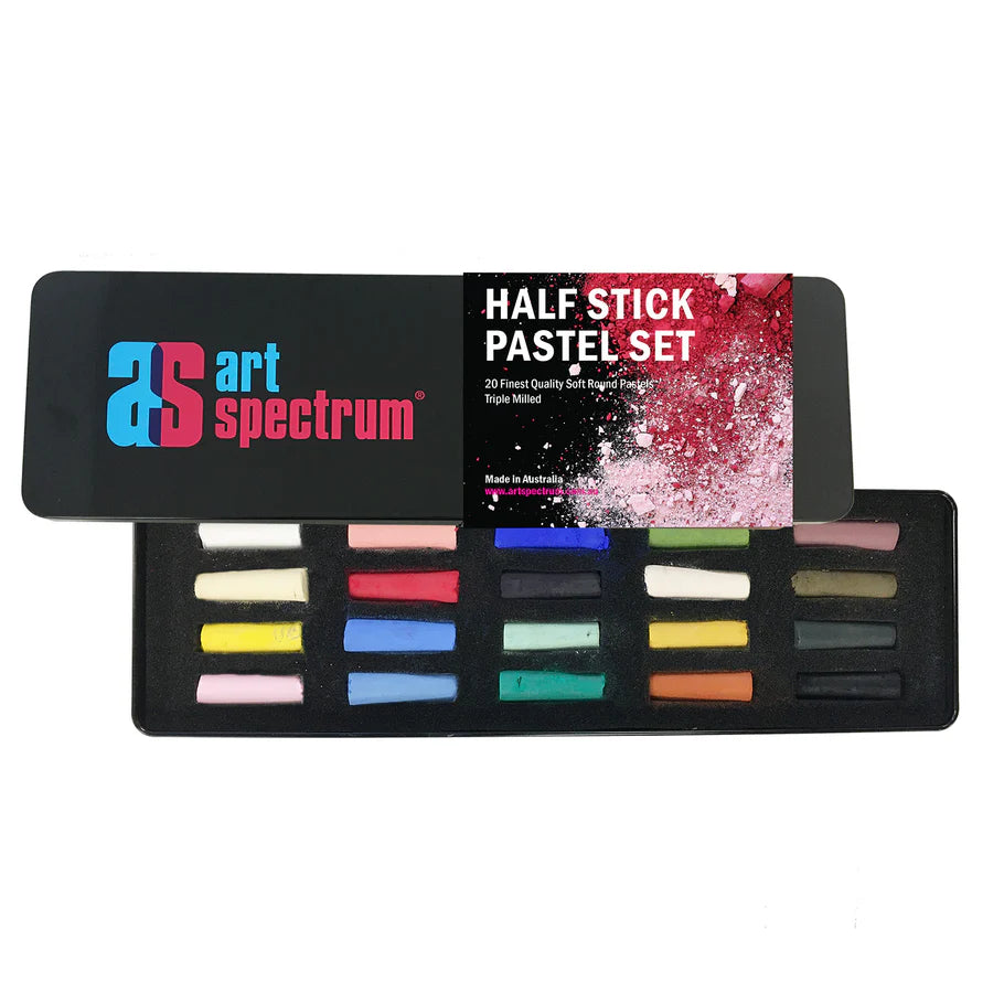 Easels for oil painting that are adjustable and portable​ Art Spectrum Artists' Soft Pastel Half-stick Set of 20