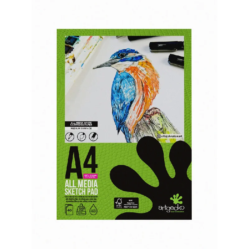 Candle - making art supplies for custom - scented candles​ Artgecko Pro All Media 40 Sheet 150gsm White Sketchpads