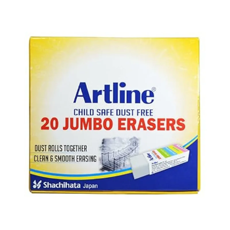 Watercolor paper with different textures for painting​ Artline Child Safe Dust Free Jumbo Eraser Pack of 2