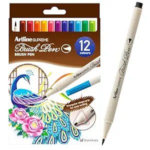 Art supplies for creating art - inspired wind chimes​ Artline Supreme Brush Pens Pack