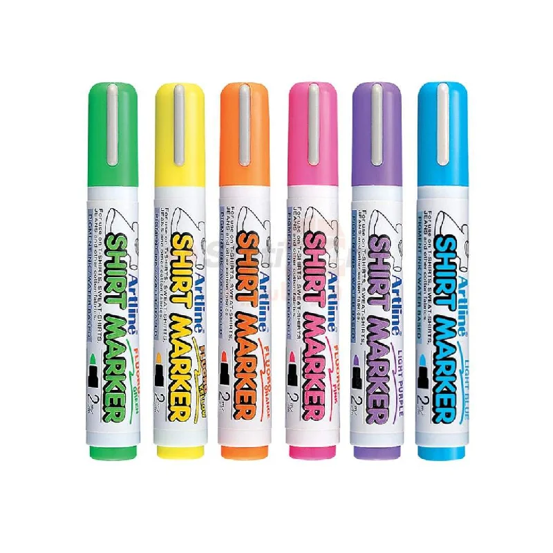 Gouache paint sets for opaque and vibrant paintings​ Artline Tshirt Marker Set of 6
