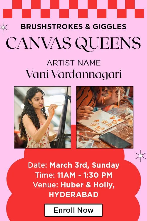 Canvas panels for landscape painting in various sizes​ Brushstrokes and Giggles - Canvas Queens, Hyderabad(March, 2024)