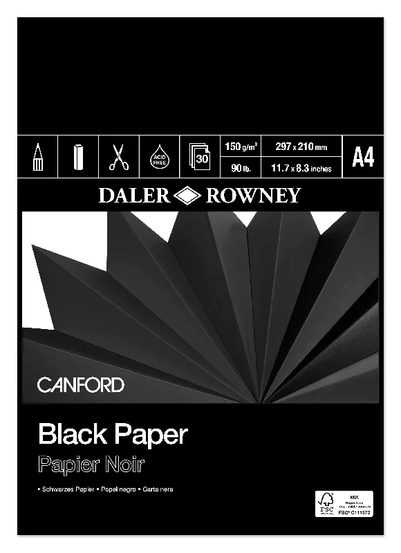 Polymer clay for creating detailed handicraft sculptures​ Canford Black Paper Pad