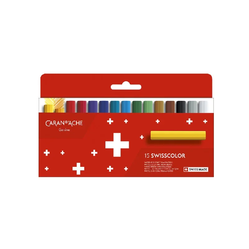 Polymer clay for creating detailed handicraft sculptures​ Caran d'ache Swisscolor Permanent Wax Pastel Set of 15