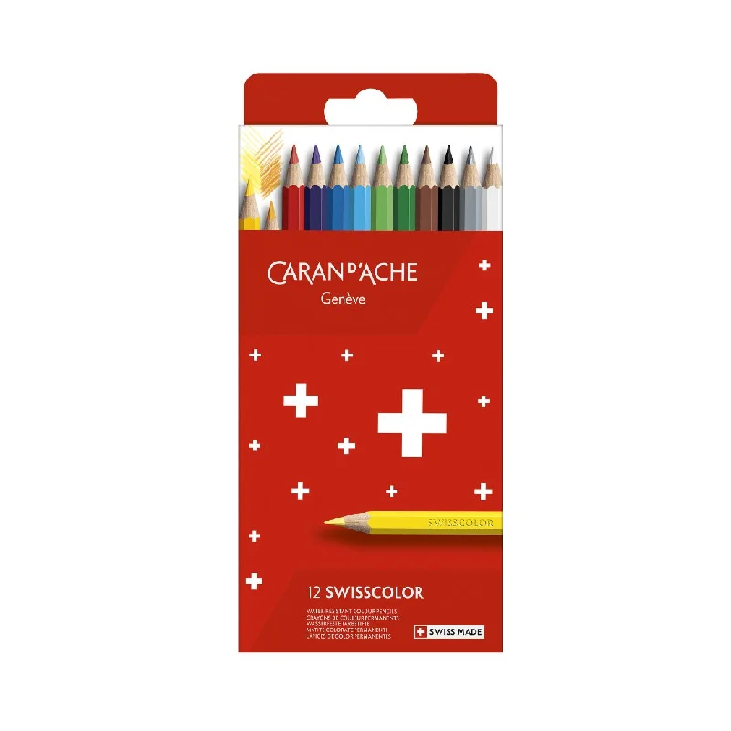 Oil painting canvases stretched on wooden frames​ Caran d'ache Swisscolor Permenant Color Pencil
