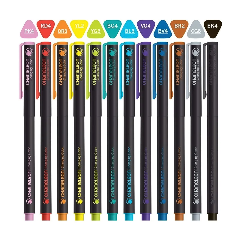 Painting and handicraft supplies for pet - themed projects​ Chameleon Fineliners 12 pack Bright Colors