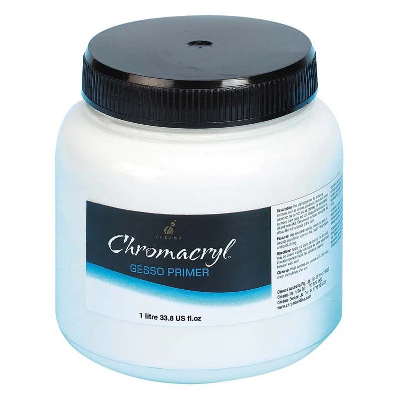 Colored pencils for adult coloring books and illustrations​ Chromacryl Medium 1 Litre Gesso Primer Medium
