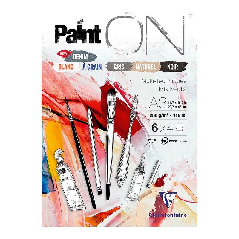 Art supplies for making decorative mirrors​ Clairefontaine Painton Pad Assorted 24 Sheets
