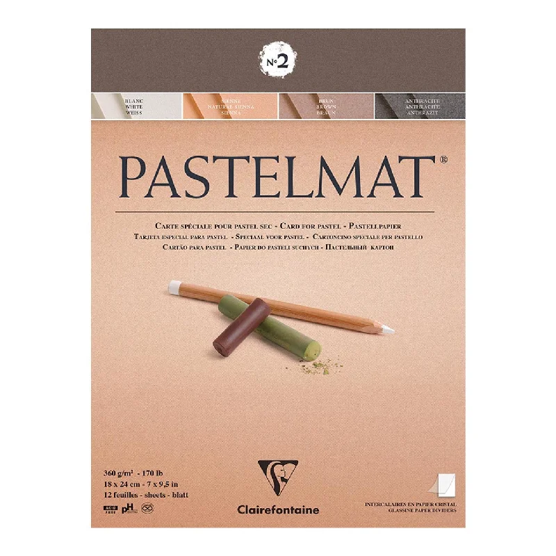 Colored pencils for adult coloring books and illustrations​ Clairefontaine Pastelmat Pad No. 2 12 Sheets