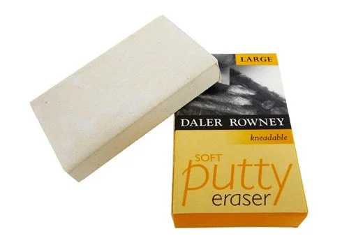 Art supplies for making personalized wine bottle holders​ Daler Rowney Soft Putty Erasers