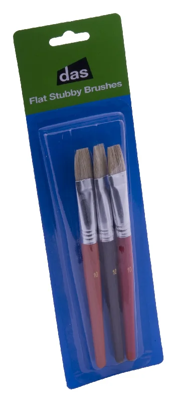 Painting and handicraft supplies for fairy - themed projects​ Das Brush Set 579cs Set Of 3 Flat Bristle Brushes