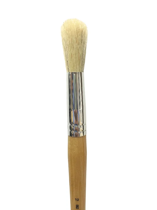 Charcoal sticks for dramatic black - and - white drawings​ Das Eterna 582 Hog Bristle Round Brushes