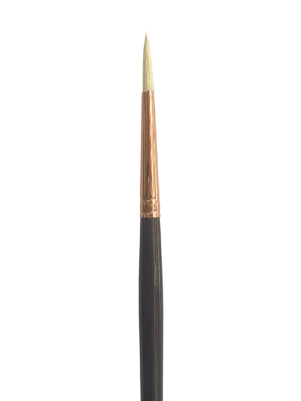 Art supplies for mixed - media collages​ Das S1180 Hog & Taklon Round Long Handle Brushes