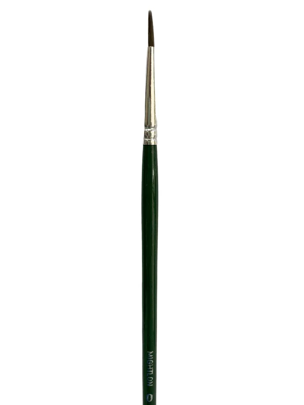 Charcoal sticks for dramatic black - and - white drawings​ Das S6400 Mightlon Synthetic Round Long Handle Brushes