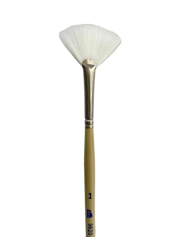 Painting and handicraft supplies for food - themed projects​ Das S9620 White Taklon Fan Brushes