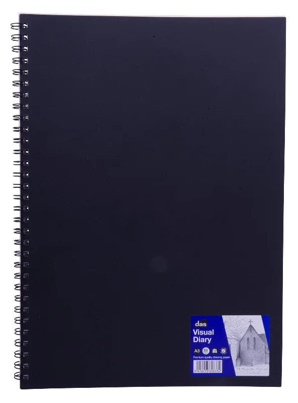 Abstract painting art supplies for creative expression​ Das Spiral Bound Acid Free Visual Diary 110gsm 60 Sheets