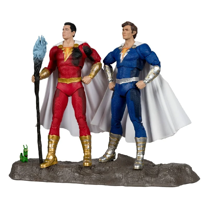 PJ Masks Action Figures for Preschoolers​ DC Multiverse Action Figures Pack of 2 Shazam (Battle Damage) & Freddie Freeman (Gold Label) 18 cm