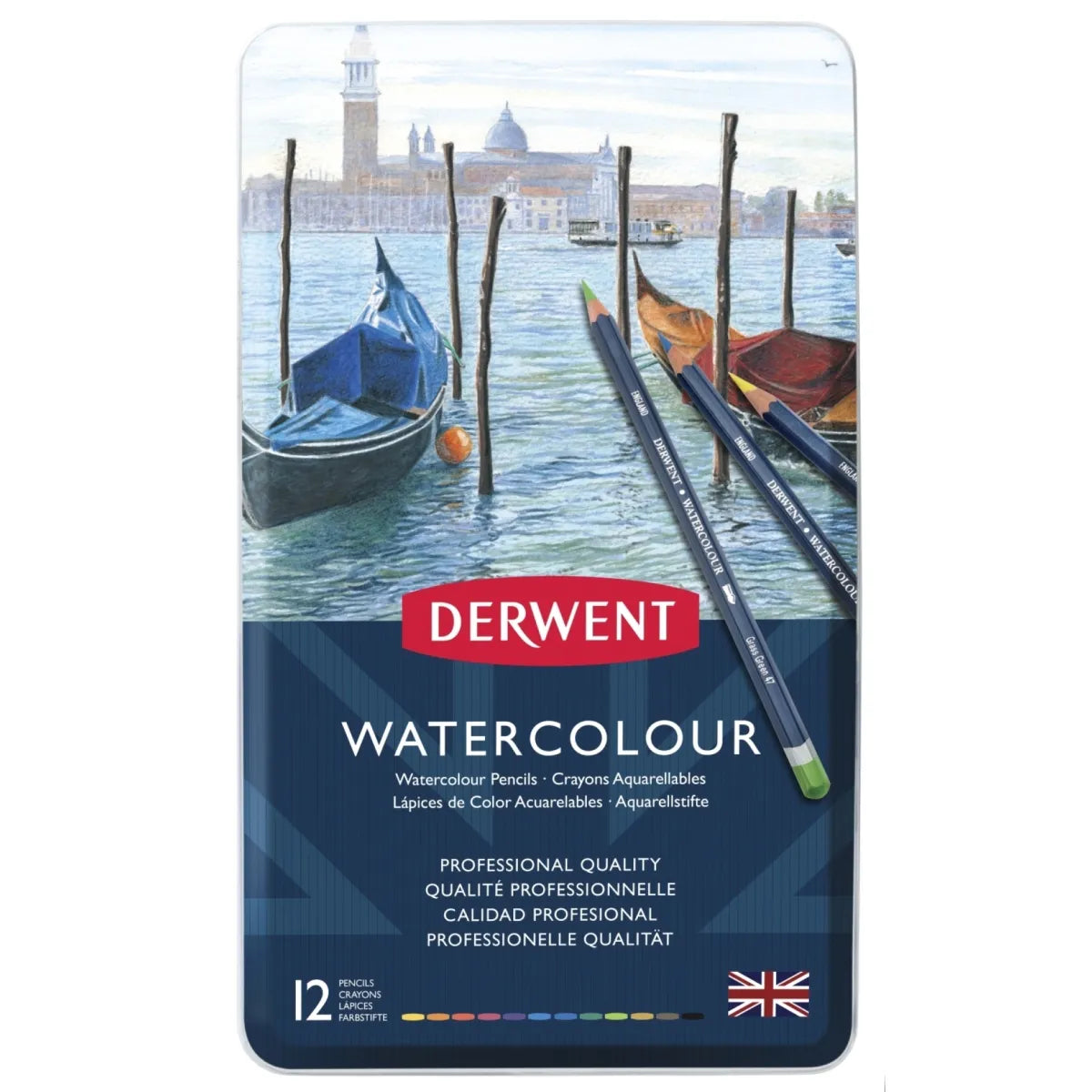 Punch - needle art supplies for making textured artworks​ Derwent Watercolour Pencils Tin of 12