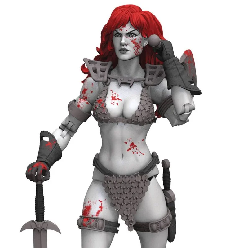 Dora the Explorer Action Figures with Backpack Accessories​ EPIC H.A.C.K.S. PX Exclusive Red Sonja (Black, White, & Red Version)