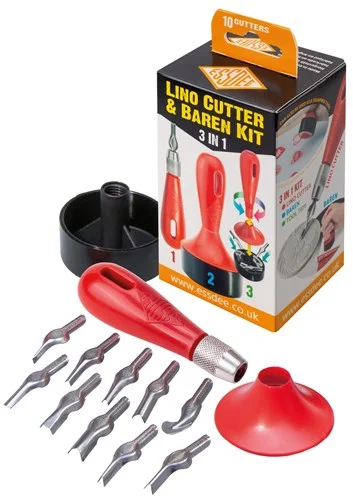 Painting and handicraft supplies for pirate - themed projects​ Essdee Lino Cutter & Baren Kit L10b