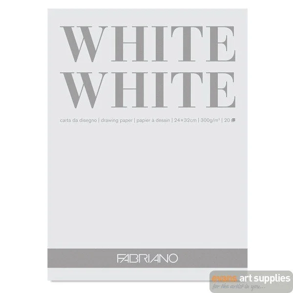 Art supplies for making personalized bookmarks​ Fabriano White 300gsm 20 Sheet Pads