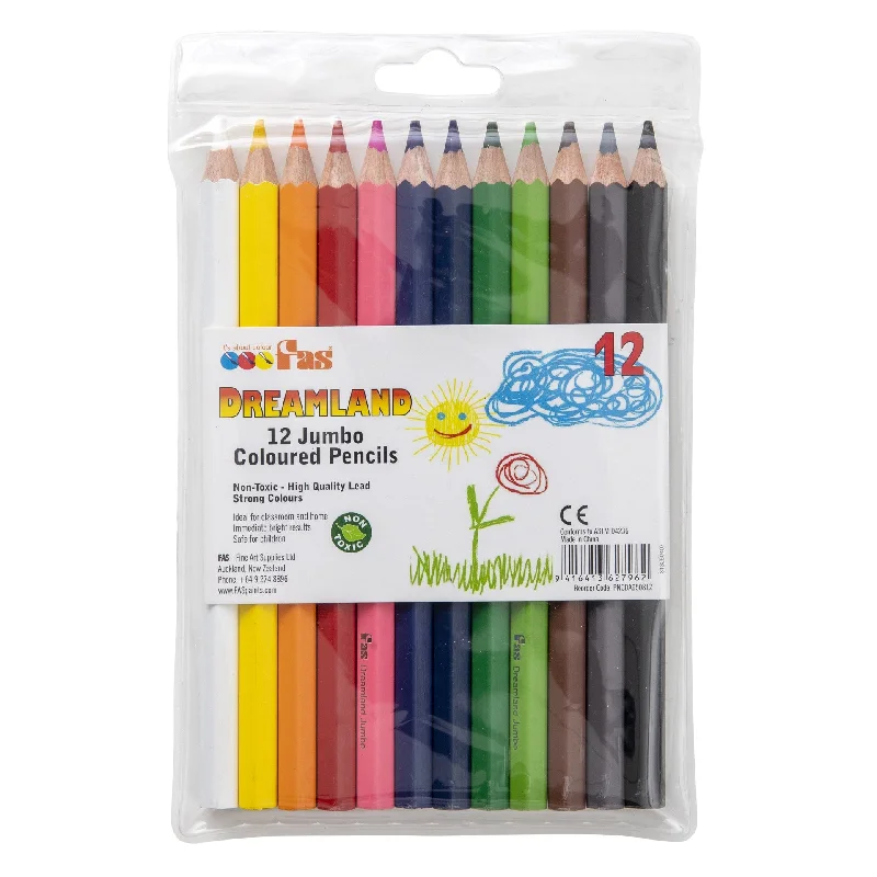 Landscape painting art supplies for outdoor painting​ Fas Jumbo Colour Pencils Pack Of 12