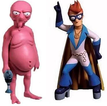 Power Rangers Dino Fury Action Figures​ Futurama Series 4 Figures Set Of 2