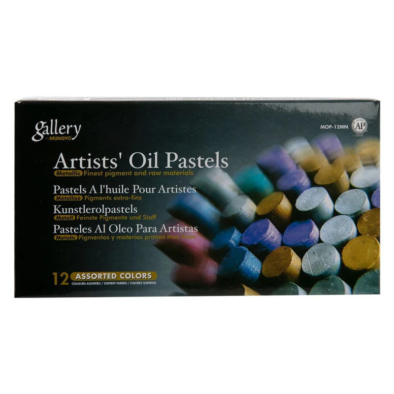 Art supplies for creating art - based photo albums​ Mungyo Gallery Oil Pastels - Pack Of 12 Metallics