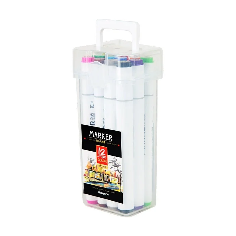 Glass painting supplies for adding color to glass surfaces​ Guangbo Dual Tip Art Markers Set
