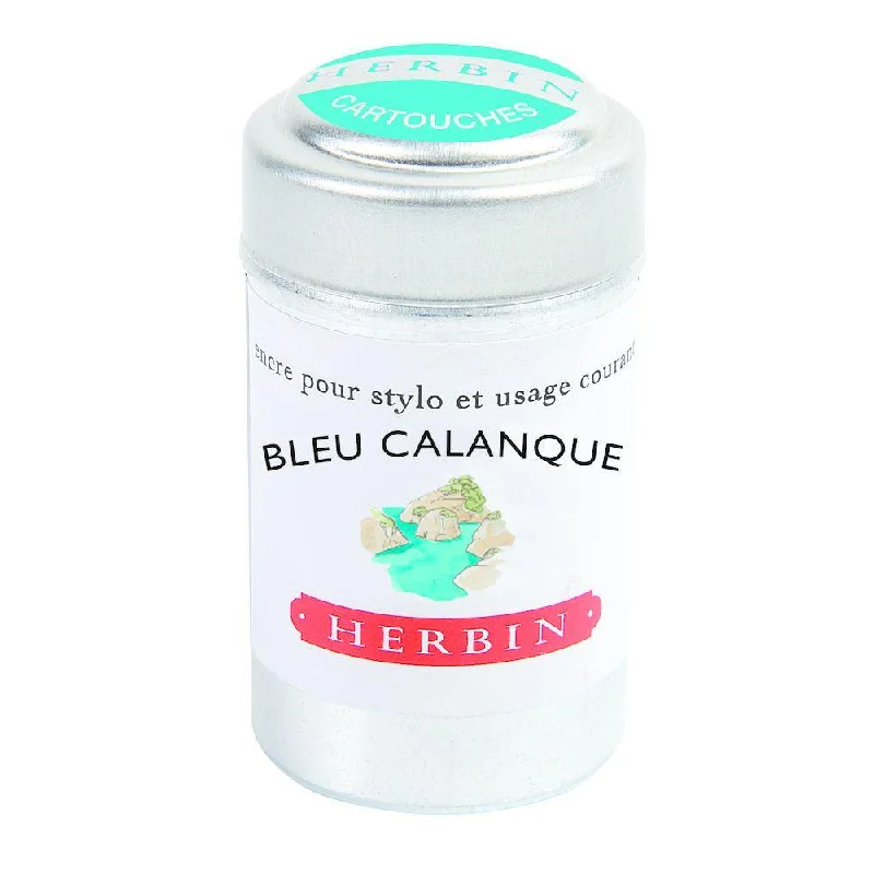 Handicraft supplies for making wooden spoons with designs​ Herbin Ink Cartridge (Bleu Calanque - Pack of 6) 20114T