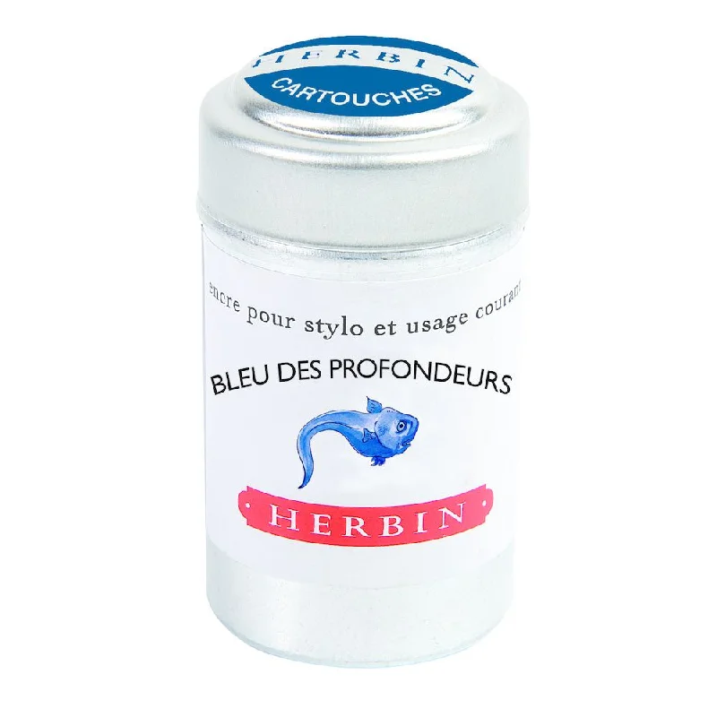 Art supplies for making decorative mirrors​ Herbin Ink Cartridge (Bleu des Profondeurs - Pack of 6) 20118T