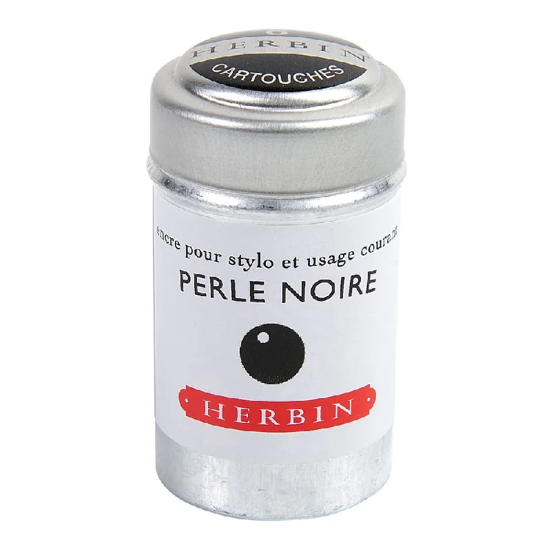 Handicraft supplies for making eco - friendly products​ Herbin Ink Cartridge (Perle Noire - Pack of 6) 20109T