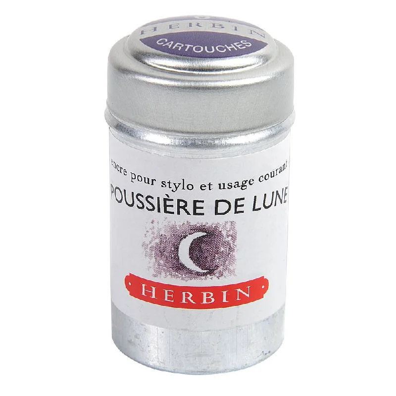 Art supplies for making educational toys for kids​ Herbin Ink Cartridge (Poussiere de Lune - Pack of 6) 20148T