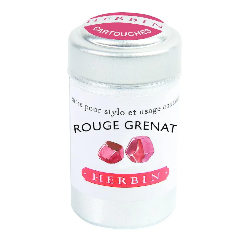 Handicraft supplies for making baby shower gifts​ Herbin Ink Cartridge (Rouge Grenat - Pack of 6) 20129T