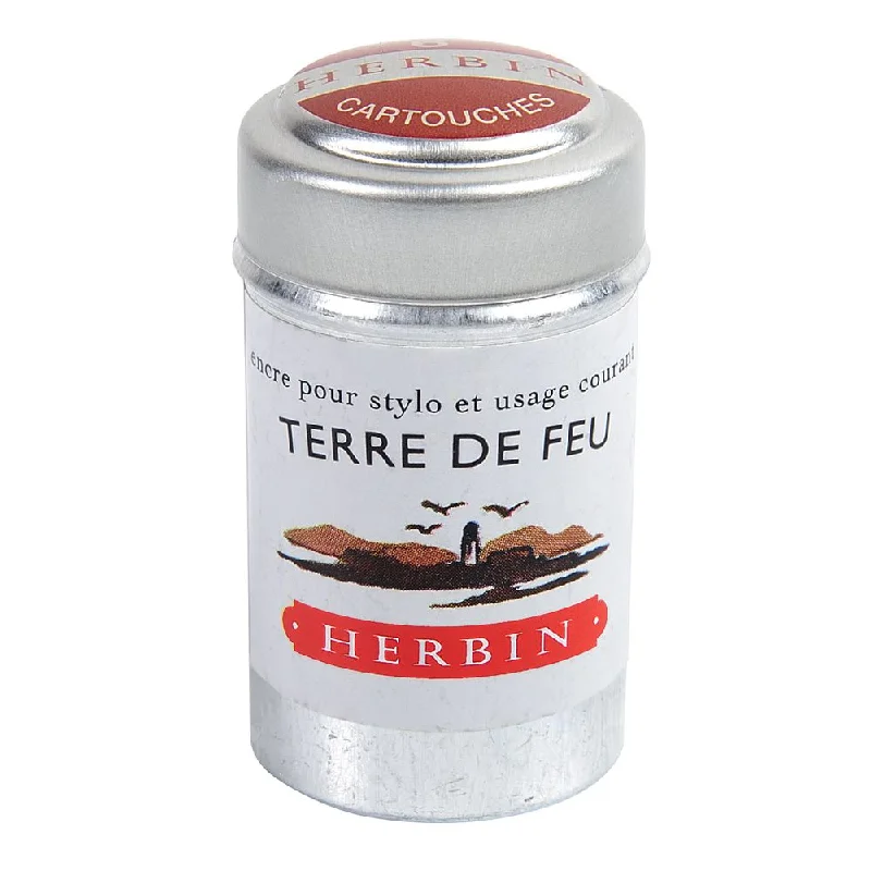 Art supplies for making birthday party favors​ Herbin Ink Cartridge (Terre de Feu - Pack of 6) 20147T