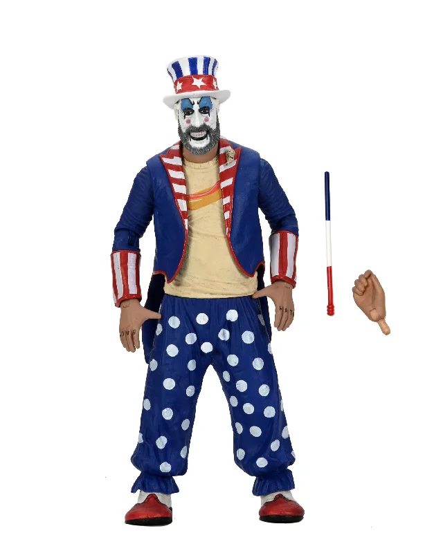 Sonic Forces Infinite Action Figures​ House of 1000 Corpses Captain Spaulding (Tailcoat) 20th Anniversary 7″ Scale Action Figure - NECA