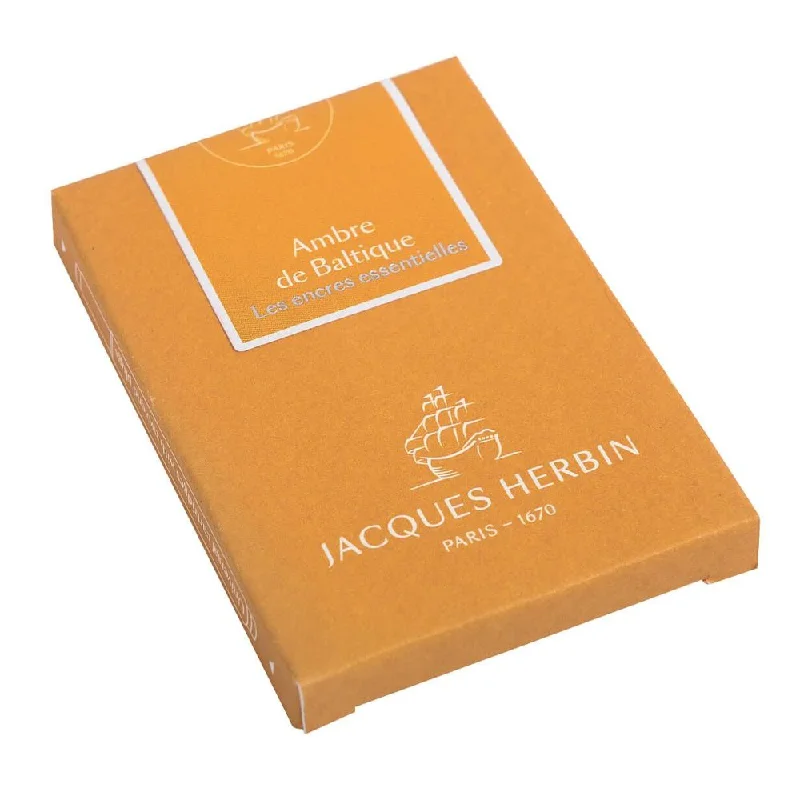 Wood - burning tools for adding designs to wooden handicrafts​ Jacques Herbin Essentielles Ink Cartridge (Ambre de Baltique - Pack of 7) 11041JT
