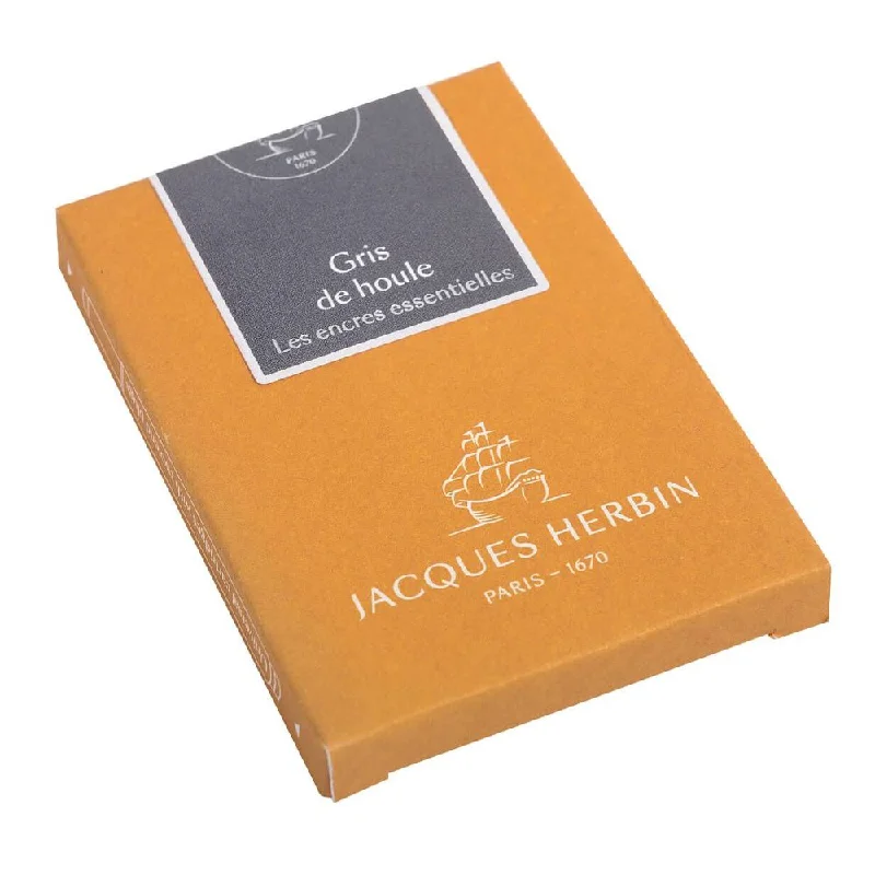 Jewelry - making art supplies like beads and wire​ Jacques Herbin Essentielles Ink Cartridge (Gris de Houle - Pack of 7) 11008JT
